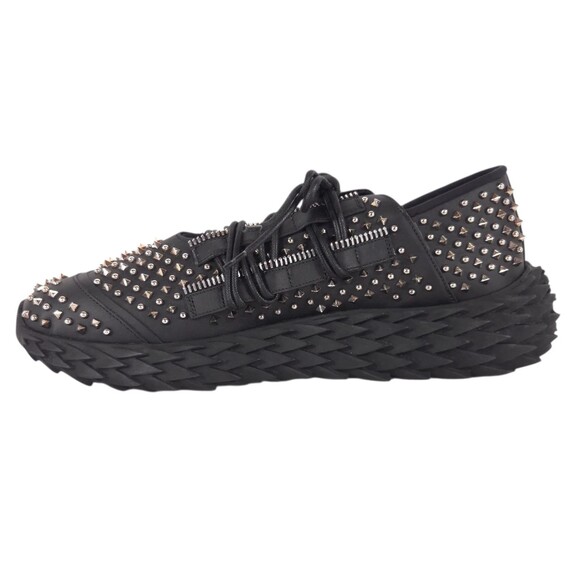 Giuseppe Zanotti Urchin Sneakers US 11 EU 44 Mens Black Silver Studded $995
